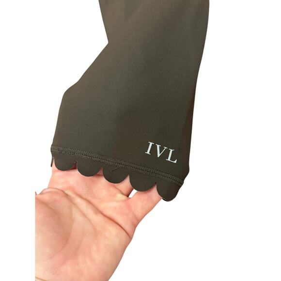 NWT IVL Collective Java Hydralux scalloped brown legging sz 8 Retail at $108 - Picture 4 of 8